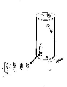 Replacement Parts Diagram and Parts List for 153312560  Kenmore Water Heater