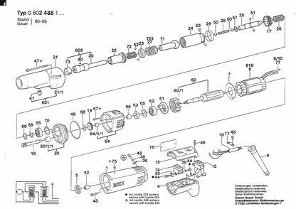 Part Location Diagram of 1607200067 Bosch Switch