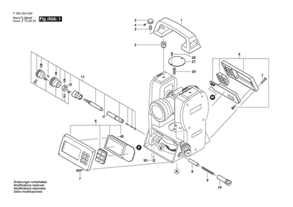 Section 1 Diagram and Parts List for 56-DGT10 F034054300 Bosch Miscellaneous