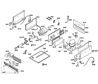 Compressor Diagram and Parts List for T24ID80NLP 17 Thermador Freezer
