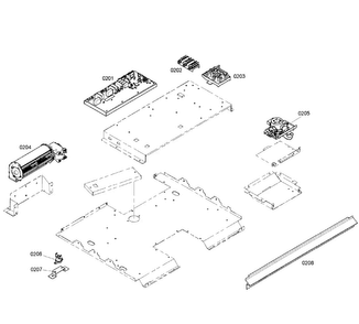 Pcb's Assy Diagram and Parts List for HBN3450UC 03 Bosch Wall Oven