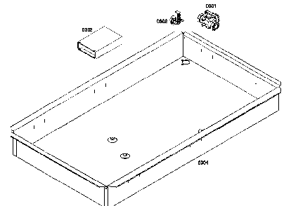 Cabinet Parts Diagram and Parts List for NGP946UC 01 Bosch Cooktop