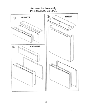 16 - ACCESSORIES Diagram and Parts List for PRG364GD  Bosch Range