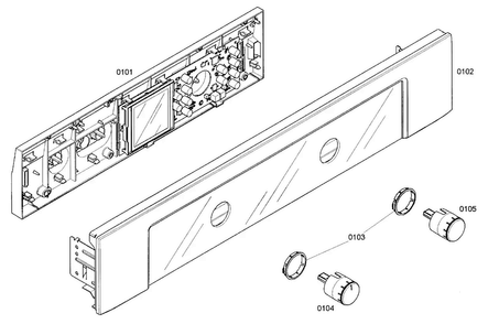 Fr Panel Assy Diagram and Parts List for HBL5720UC 02 Bosch Microwave