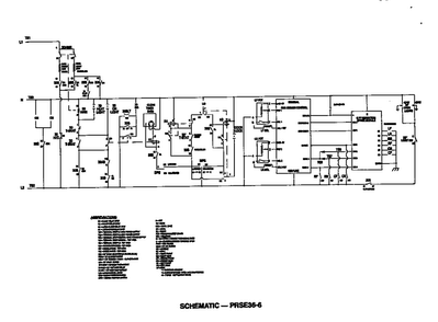 Schematic Diagram Diagram and Parts List for PRSE366  Thermador Range