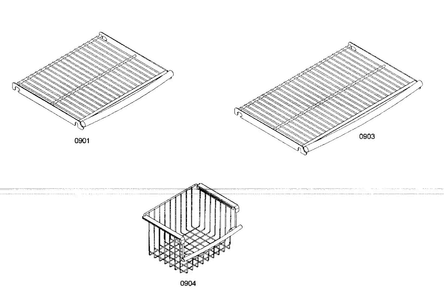 Shelf Assy 2 Diagram and Parts List for KBUDT4865E 01 Thermador Refrigerator