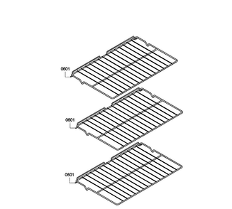 Shelfs Diagram and Parts List for HBL3460UC 08 Bosch Wall Oven