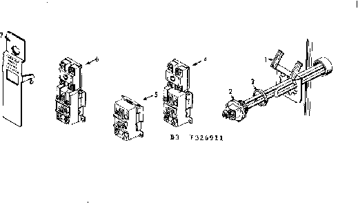 Control Elements Diagram and Parts List for 153327011  Kenmore Water Heater