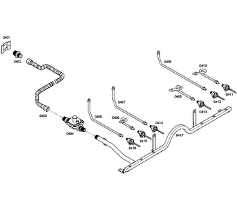 Gas Switches Diagram and Parts List for PD366BS 12 Thermador Range