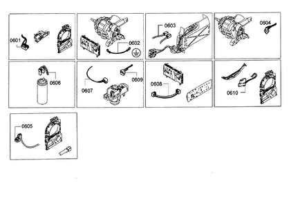 Cable Harness Diagram and Parts List for WTB86200UC 02 Bosch Dryer