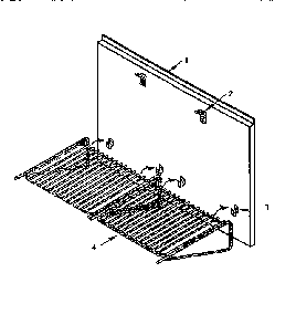 Keep Hot Shelf Accessory Diagram and Parts List for PH48HQS  Thermador Range Hood