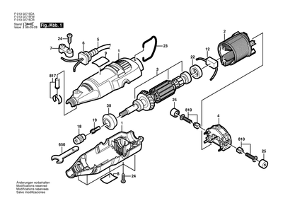 Diagram Diagram and Parts List for 275 F 013 027 5FM Bosch Multi-Tool
