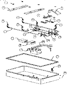 Section 3 Diagram and Parts List for SGCS365RS  Thermador Cooktop