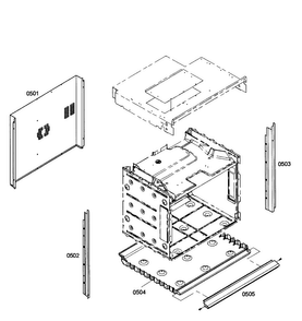 Cabinet Assy Diagram and Parts List for HBL3450UC 02 Bosch Wall Oven