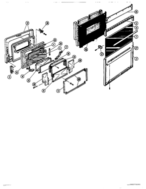 01 - DOOR ASSEMBLY Diagram and Parts List for MSC-1BGB  Bosch Range