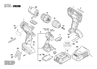 Part Location Diagram of 2601115537 Bosch Tool LABEL