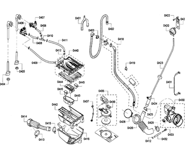Pump Diagram and Parts List for WFVC6450UC 22 Bosch Washer