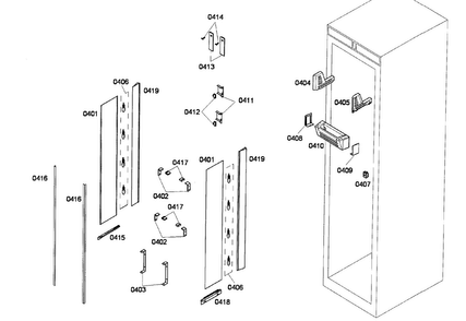 Lighting Diagram and Parts List for T24IR70NSP 33 Thermador Refrigerator