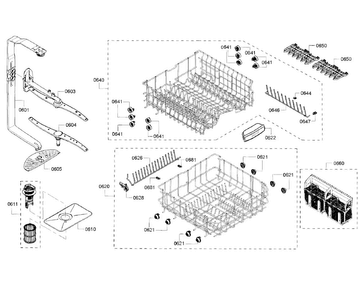 Part Location Diagram of 11011645 Bosch SPRAY ARM