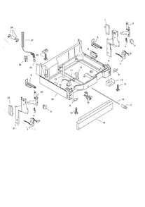Base Diagram and Parts List for SHU3016UC 06 Bosch Dishwasher