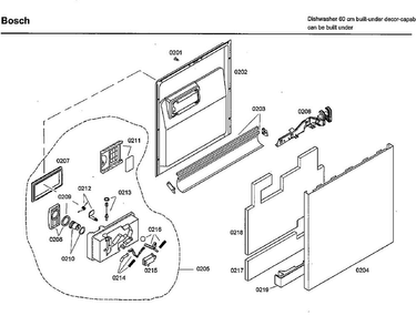 Part Location Diagram of 00667619 Bosch SUPPORT