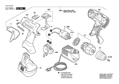 Part Location Diagram of 2607224397 Bosch Fast Charger