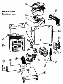 Microwave Power Section Diagram and Parts List for MTR225  Thermador Microwave
