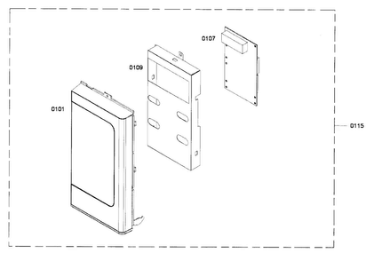 Controls Diagram and Parts List for HMV3021U 01 Bosch Microwave