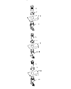 Jet Holder Assembly Detail Diagram and Parts List for RDDS30V  Thermador Range