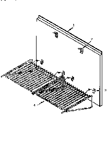 Keep Hot Shelf Accessory Diagram and Parts List for H36HQW  Thermador Range Hood