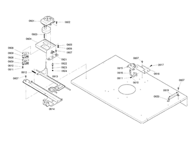 Latch Diagram and Parts List for HBL752AUC 02 Bosch Wall Oven