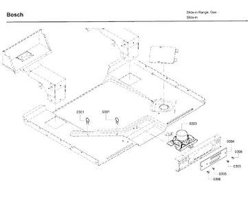 Latch Diagram and Parts List for HGI8054UC 06 Bosch Range