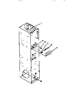 Freezer Liner Diagram and Parts List for TSS36QBW00  Thermador Refrigerator