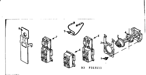 Functional Replacement Parts Diagram and Parts List for 153313111  Kenmore Water Heater