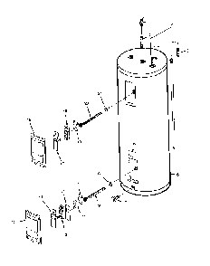Replacement Parts Diagram and Parts List for 153312470  Kenmore Water Heater