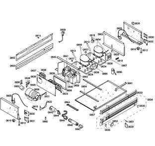 Compressor Diagram and Parts List for T36IT71NNP 10 Thermador Refrigerator