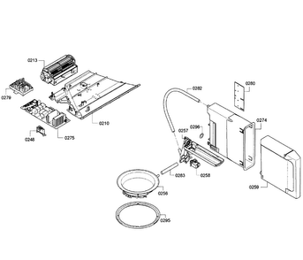 Control Assy Diagram and Parts List for MES301HS 01 Thermador Wall Oven