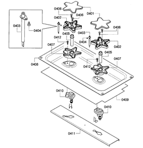 Burners-12" Diagram and Parts List for PRD486GDHC 03 Thermador Range