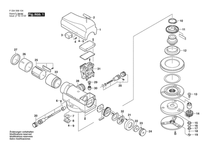 Section 1 Diagram and Parts List for 55-SAL20ND F034068104 Bosch Laser Level