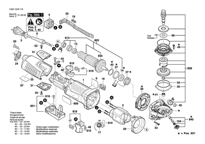 Part Location Diagram of 3607031752 Bosch Tool GEAR HOUSING