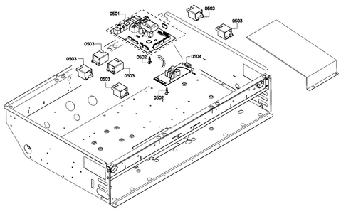 Pcb's Assy Diagram and Parts List for PRD366GHU 01 Thermador Range
