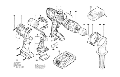 Part Location Diagram of 2609132942 Bosch Tool NAMEPLATE