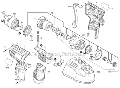 Page A Diagram and Parts List for PS41  Bosch Impact Driver