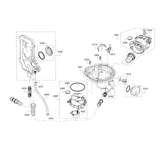 Pump Diagram and Parts List for SHE65T56UC 02 Bosch Dishwasher