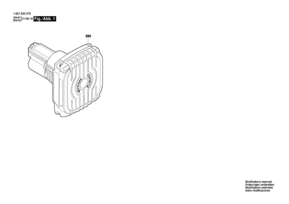 Part Location Diagram of 1607A35079 Bosch Battery Pack