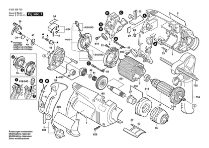 Part Location Diagram of 2604011156 Bosch Armature
