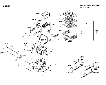 Shelfs Diagram and Parts List for B18IF800SP 02 Bosch Freezer