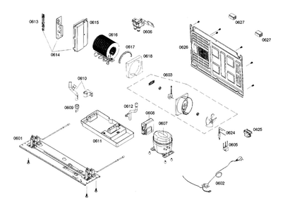 Compressor Diagram and Parts List for B22CS50SNB 03 Bosch Refrigerator