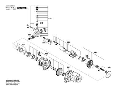 Diagram 2 Diagram and Parts List for 3600HA7FK0  Bosch Pressure Washer
