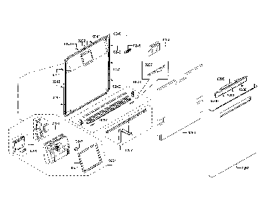 Door/dispenser Diagram and Parts List for SHP865WF6N 01 Bosch Dishwasher